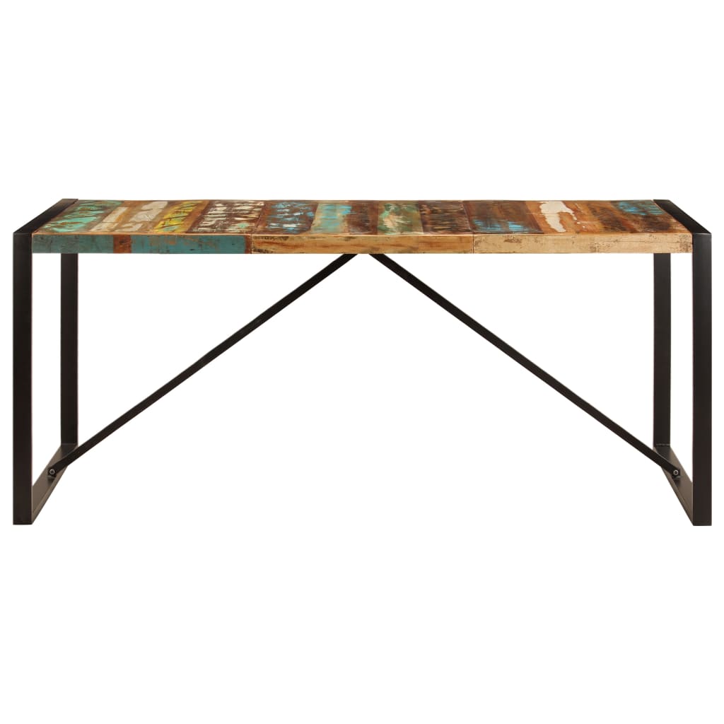 Dining Table 180x90x75 cm Solid Reclaimed Wood